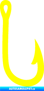 Samolepka Háček na ryby 001 pravá žlutá citron