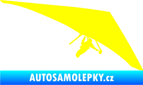 Samolepka Hang Glider 001 pravá rogalo žlutá citron