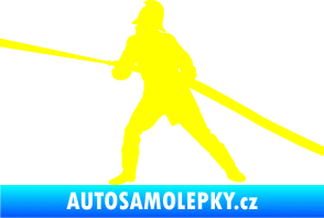 Samolepka Hasič 009 levá žlutá citron