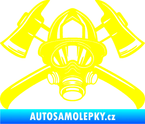 Samolepka Hasič 014 žlutá citron