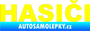 Samolepka HASIČI žlutá citron