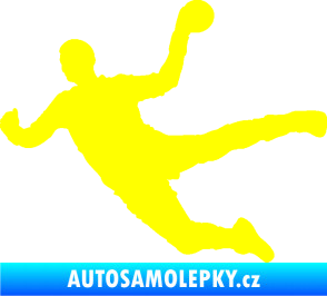 Samolepka Házená 002 levá žlutá citron