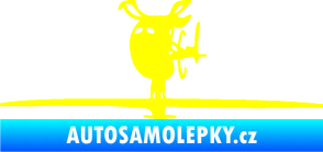 Samolepka Helikoptéra model 001 levá žlutá citron