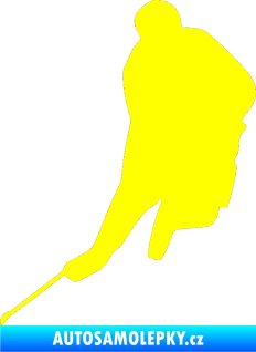 Samolepka Hokejista 012 levá žlutá citron