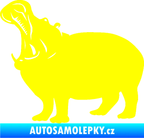 Samolepka Hroch 002 levá žlutá citron