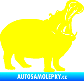 Samolepka Hroch 002 pravá žlutá citron