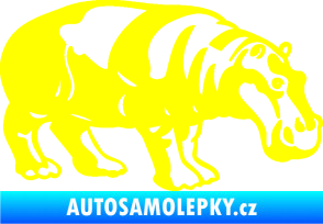 Samolepka Hroch 003 pravá žlutá citron