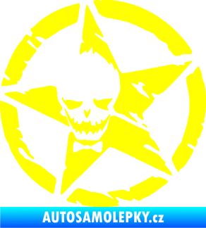 Samolepka Hvězda army 007 levá joker žlutá citron