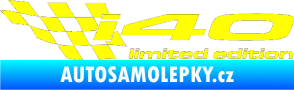 Samolepka i40 limited edition levá žlutá citron