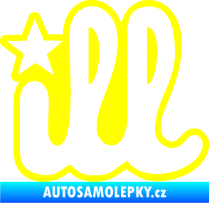 Samolepka ILL 002 žlutá citron