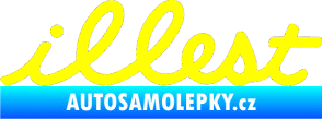 Samolepka Illest 001 žlutá citron