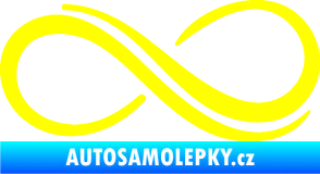 Samolepka Inifinity 001 pravá žlutá citron