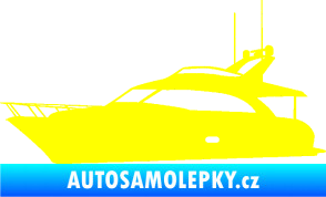 Samolepka Jachta 001 levá žlutá citron