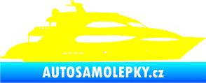 Samolepka Jachta 002 pravá žlutá citron