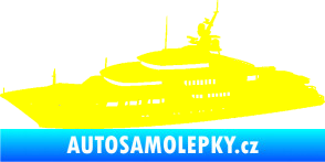 Samolepka Jachta 003 levá žlutá citron