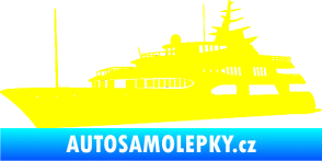 Samolepka Jachta 004 levá žlutá citron