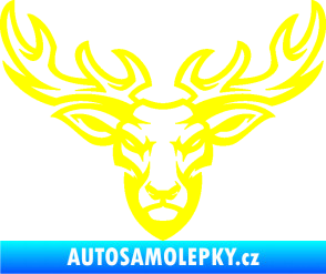 Samolepka Jelen 006 žlutá citron