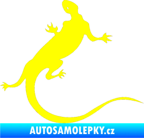 Samolepka Ještěrka 004 pravá žlutá citron