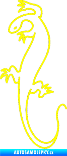 Samolepka Ještěrka 005 levá žlutá citron