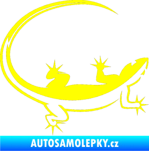 Samolepka Ještěrka 010 pravá žlutá citron