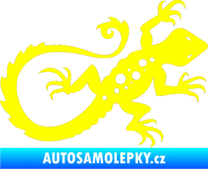 Samolepka Ještěrka 012 pravá žlutá citron