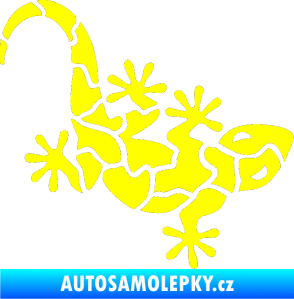 Samolepka Ještěrka 015 pravá žlutá citron