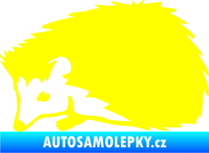 Samolepka Ježek 002 levá žlutá citron