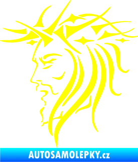 Samolepka Ježíš 002 levá žlutá citron