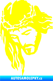 Samolepka Ježíš 003 levá žlutá citron