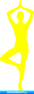 Samolepka Jóga 003 levá žlutá citron