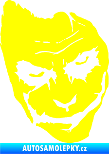 Samolepka Joker 002 pravá tvář žlutá citron