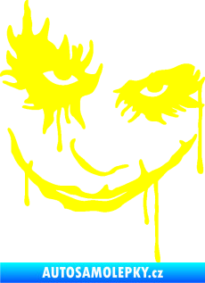 Samolepka Joker 003 pravá tvář žlutá citron