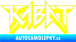 Samolepka Kabát 002 žlutá citron