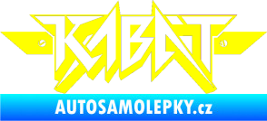 Samolepka Kabát 003 žlutá citron