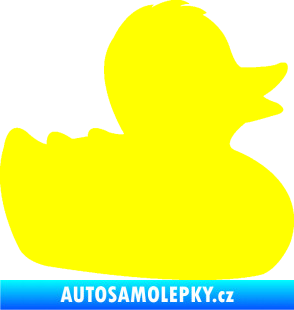 Samolepka Kachnička 001 pravá žlutá citron
