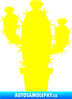 Samolepka Kaktus 003 levá žlutá citron
