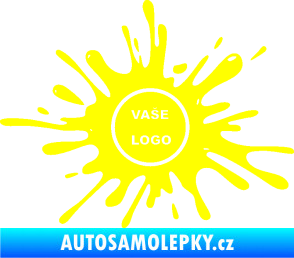 Samolepka Kaňka 003 znak žlutá citron