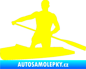 Samolepka Kanoista 002 levá žlutá citron