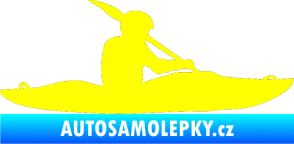 Samolepka Kanoista 003 pravá žlutá citron