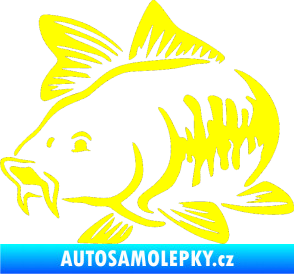 Samolepka Kapr 001 levá žlutá citron