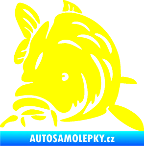 Samolepka Kapr 002 levá žlutá citron