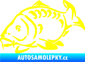 Samolepka Kapr 006 levá žlutá citron