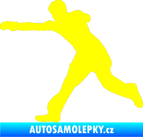 Samolepka Karate 004 levá žlutá citron