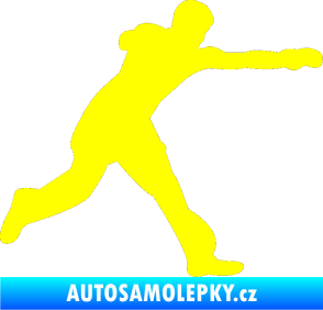 Samolepka Karate 004 pravá žlutá citron
