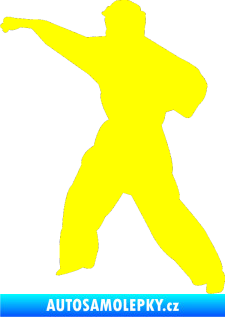 Samolepka Karate 010 levá žlutá citron