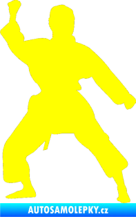 Samolepka Karate 011 levá žlutá citron