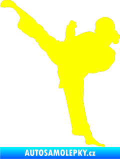 Samolepka Karate 012 levá žlutá citron