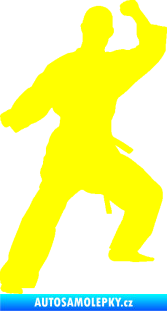 Samolepka Karate 014 levá žlutá citron