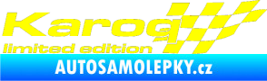 Samolepka Karoq limited edition pravá žlutá citron