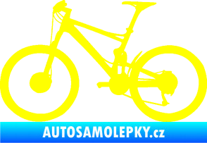 Samolepka Kolo 001 levá - (horské kolo) žlutá citron